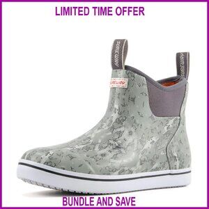 Waterproof Neoprene Deck Boots, Non-Slip Fishing & Rain Boots, Lightweight